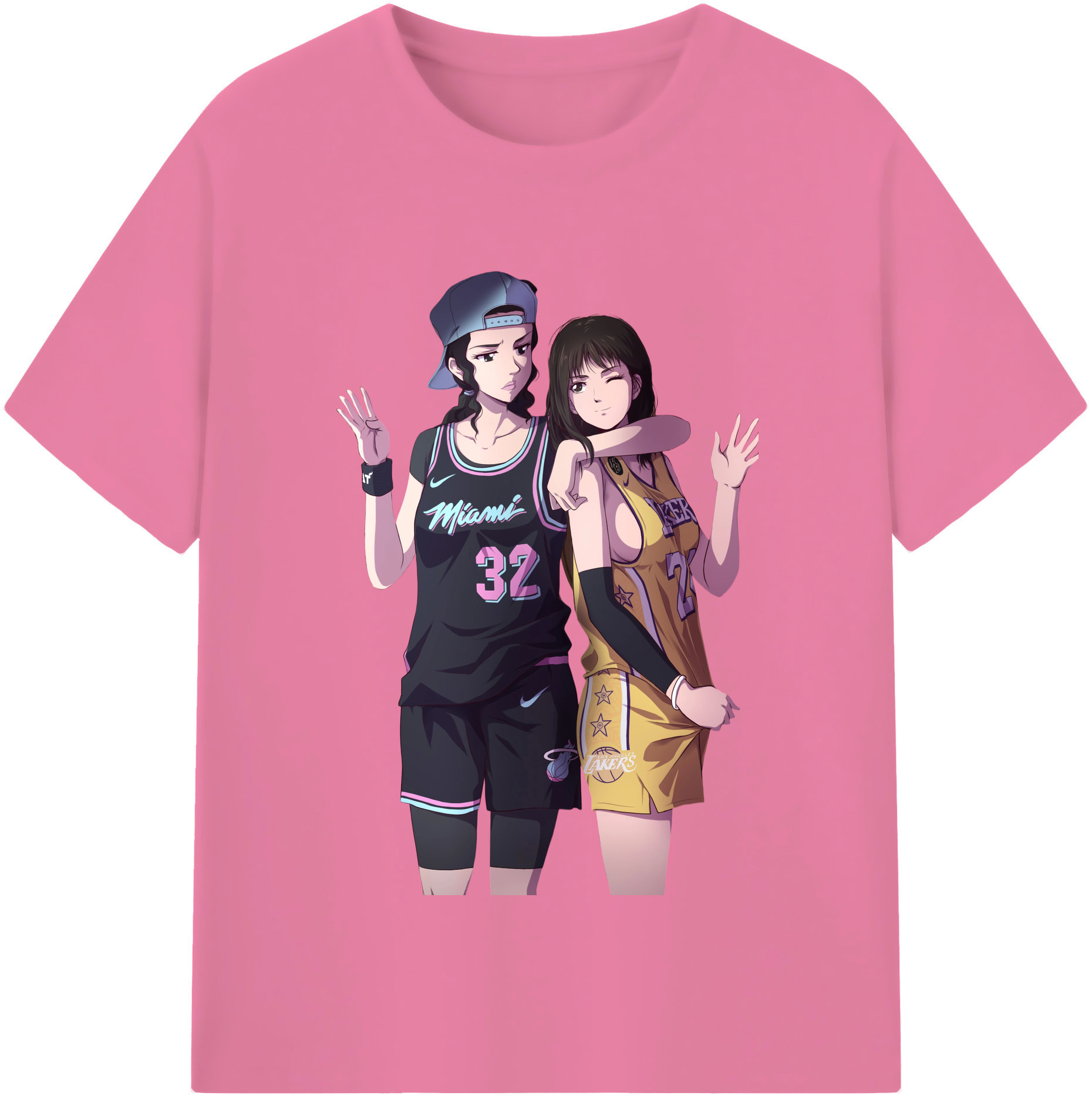 SLAM DUNK／スラムダンク 綿100％半袖Tシャツ（フロントプリント）